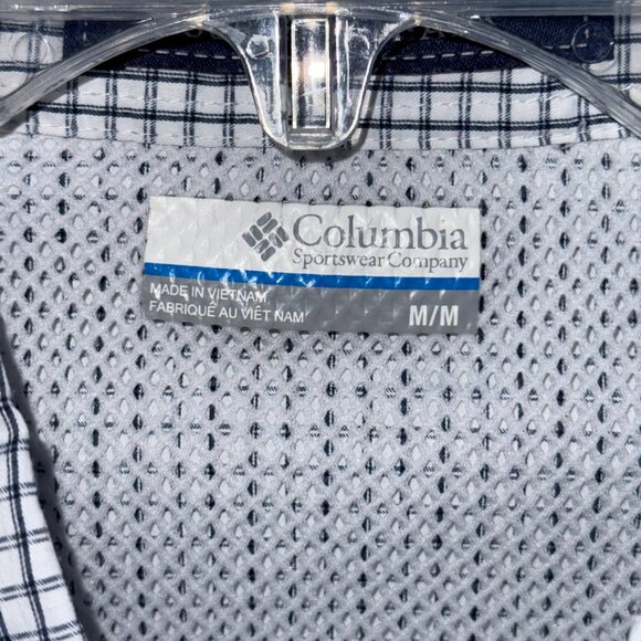 Columbia Super Tamiami PFG Short Sleeve Stripped Men's Medium Button Down Shirt - Picture 4 of 10